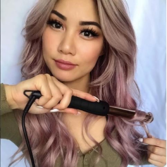 FOXYBAE 25mm Black Curling Wand Rose Gold Barrel - Picture 5 of 5